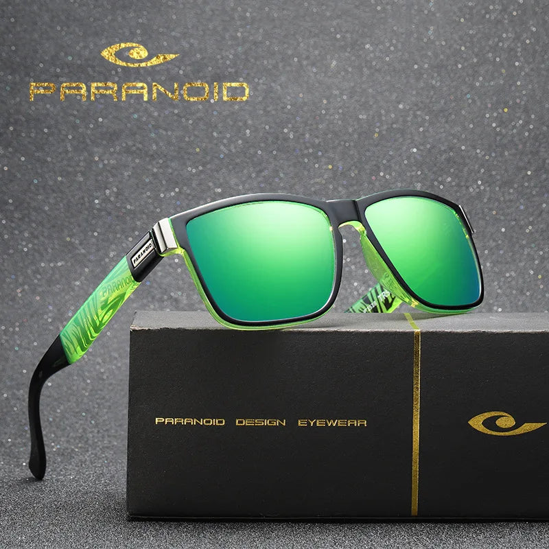 Cycling Fishing Sunglasses Men's HD Polarized Driving Sunglasses Wholesale P1518 Paranoid Hot Sale Sports Sport Glasses Men PC