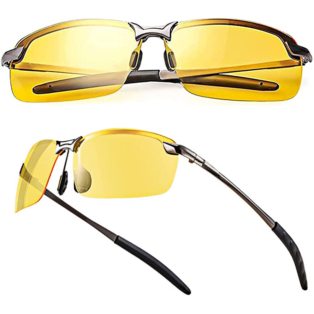 Lunettes de vision polarisées HD pour conduite nocturne, pour hommes et femmes, lunettes de soleil aviateur