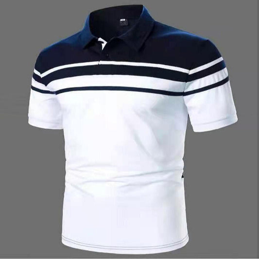 Men's Striped Polo Short Sleeve