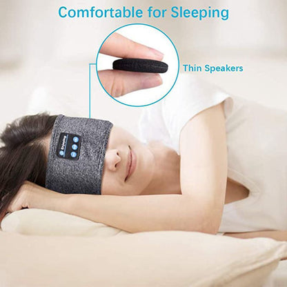 Écouteurs sans fil Bluetooth, bandeau fin, doux, élastique, confortable, musique, masque pour les yeux, pour dormir sur le côté, sport