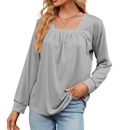 Women's Long Sleeve Loose-fitting T-shirt Top