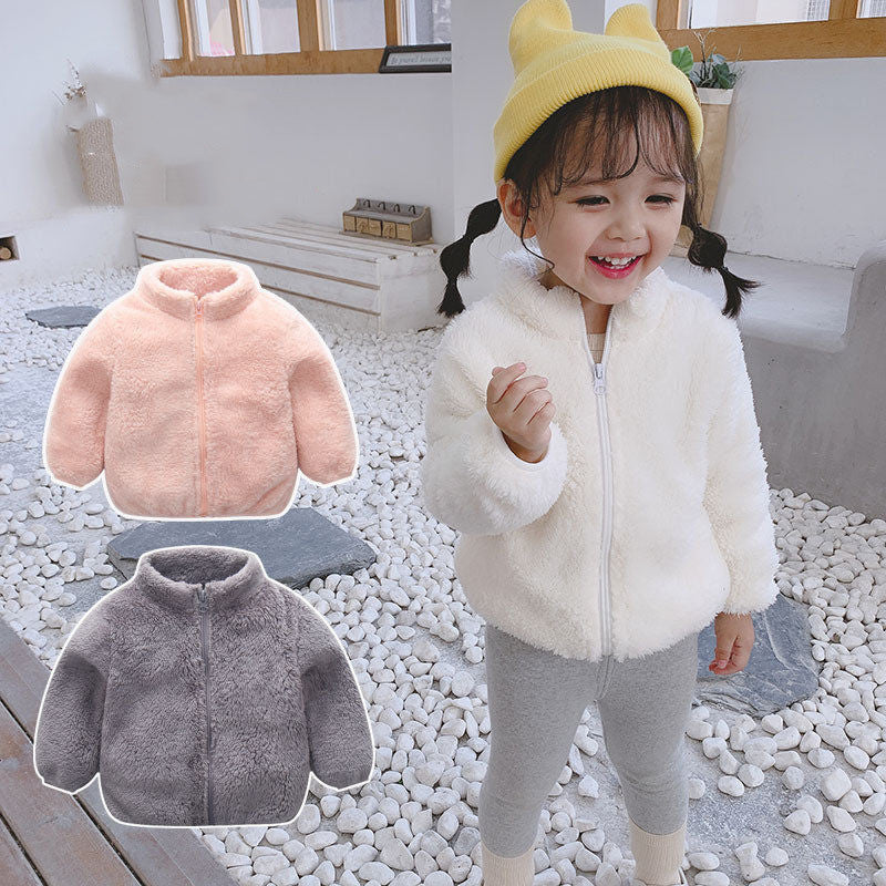 Vestes en peluche pour garçons et filles, enfants, bébés, nourrissons et tout-petits