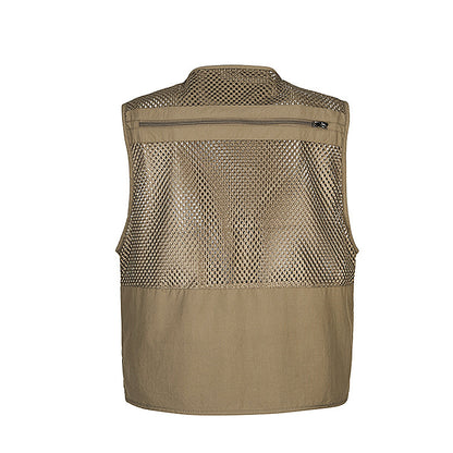 Multi-pocket professional photography mesh vest