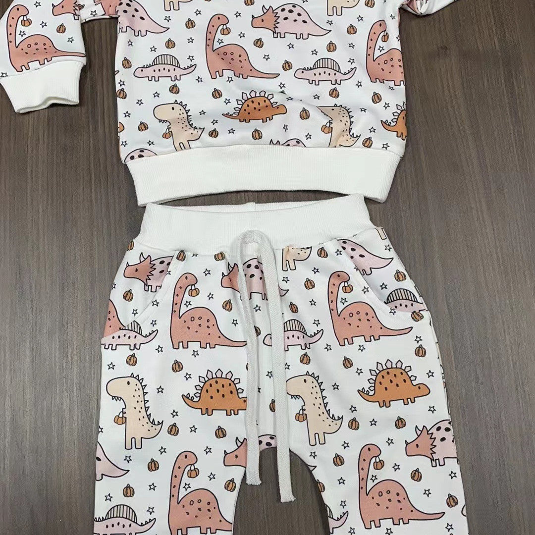 Dinosaur Baby Sweatshirt And Pants Set