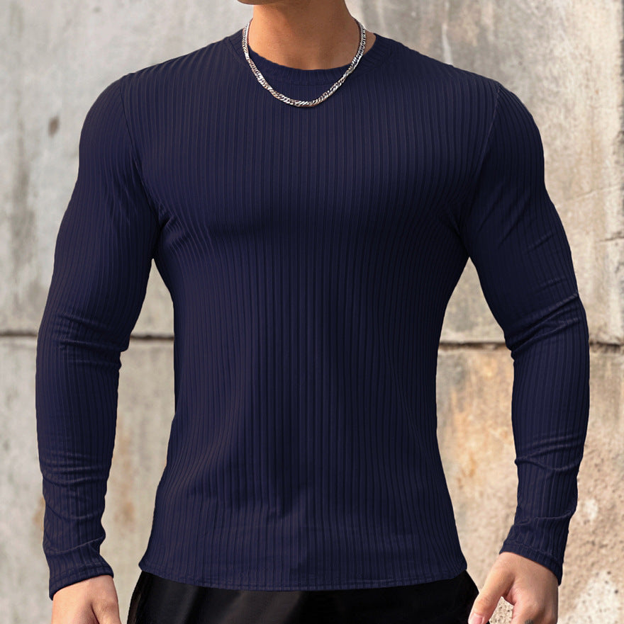 Men's Sports Fitness Long Sleeve Bottoming T-shirt