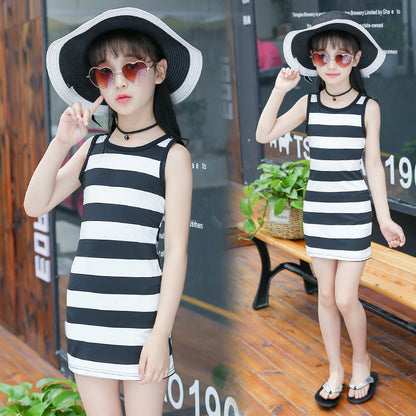 Short-sleeved T-shirt two-piece girl