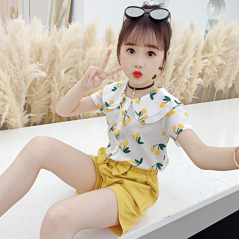 Big KidsIn Summer Korean Children's Two-Piece Suit