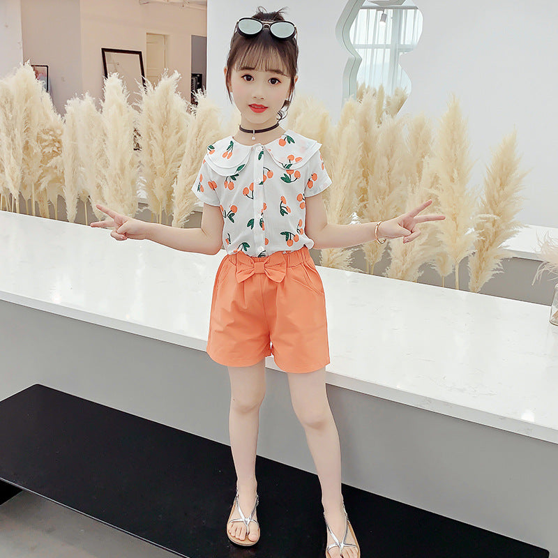 Big KidsIn Summer Korean Children's Two-Piece Suit