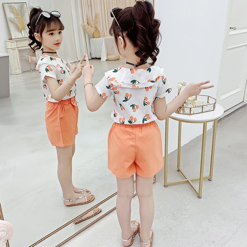 Big KidsIn Summer Korean Children's Two-Piece Suit