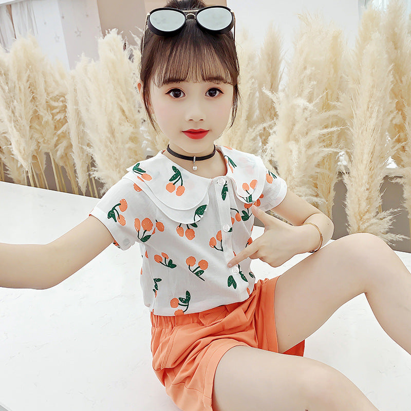 Big KidsIn Summer Korean Children's Two-Piece Suit