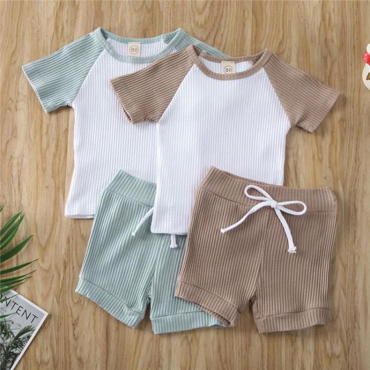 Chemise et short 2 pièces pour vêtements de bébé, vêtements pour enfants garçons