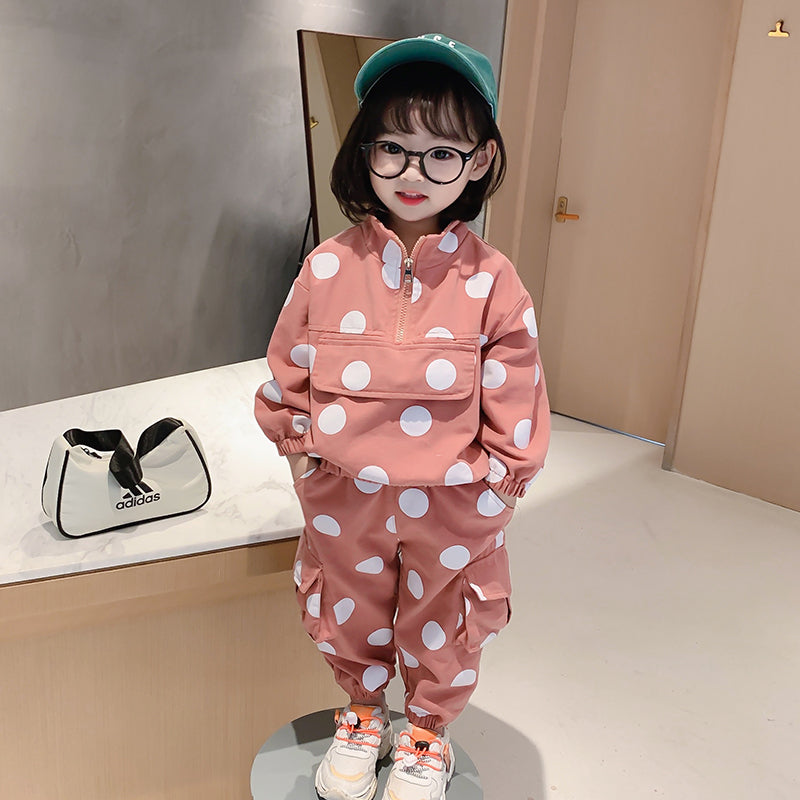 Cute Girl Fashion Tooling Suit