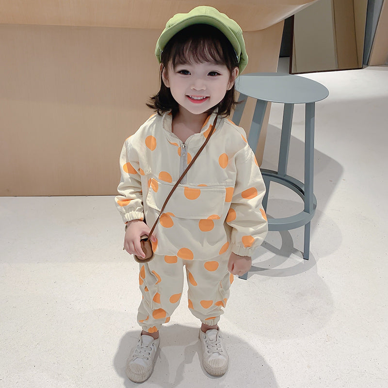 Cute Girl Fashion Tooling Suit