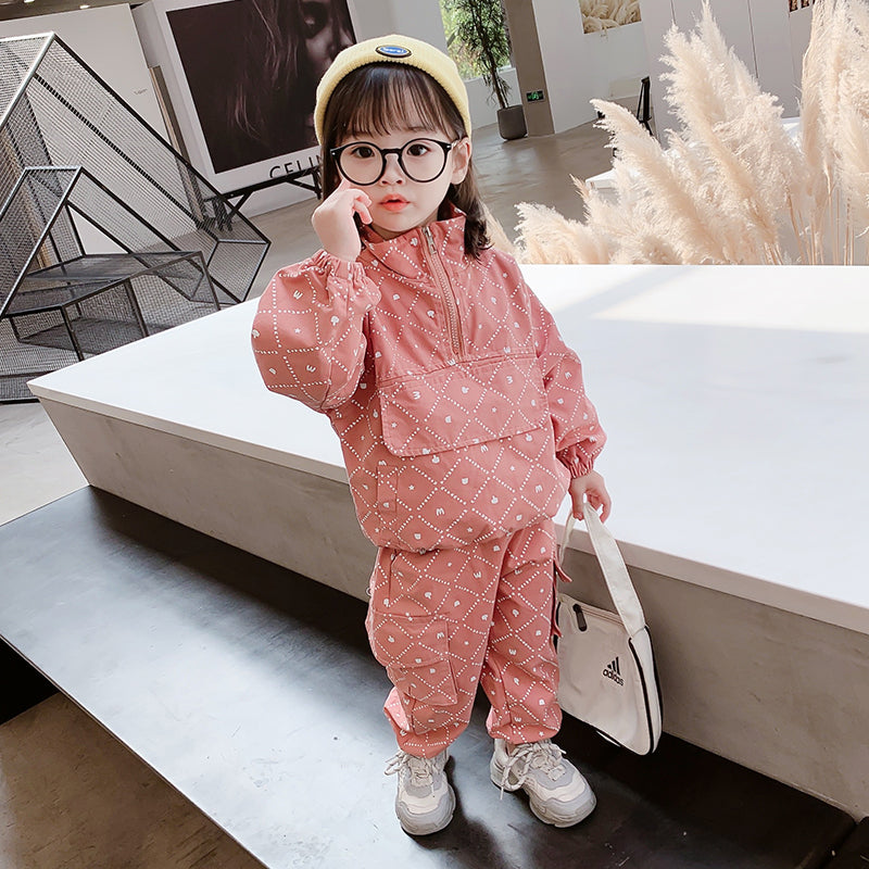 Cute Girl Fashion Tooling Suit