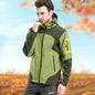 Men's Outdoor Single Layer Jacket Plus Velvet Spring And Autumn Warm Jacket