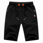 Men's Shorts Casual Classic Fit Drawstring Summer Beach Shorts With Elastic Waist And Pockets