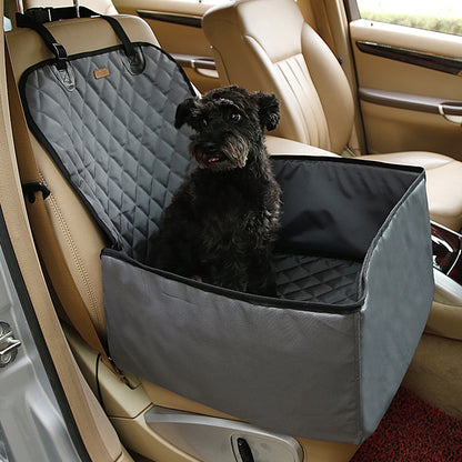 Tapis de voiture pour animaux de compagnie, siège unique, première rangée, avec coussin imperméable épais, pour voiture de chien