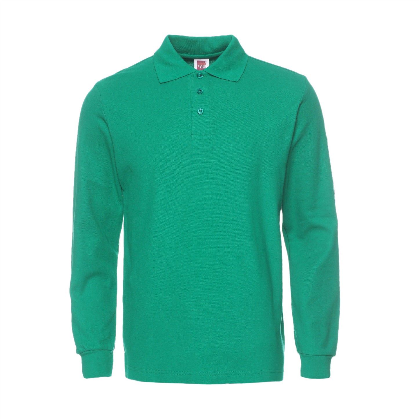Pure Color King 1AD01 Long-Sleeved Blank Pure Color 220g Long-Sleeved Cotton Lapel Polo Cultural Advertising Shirt Customization