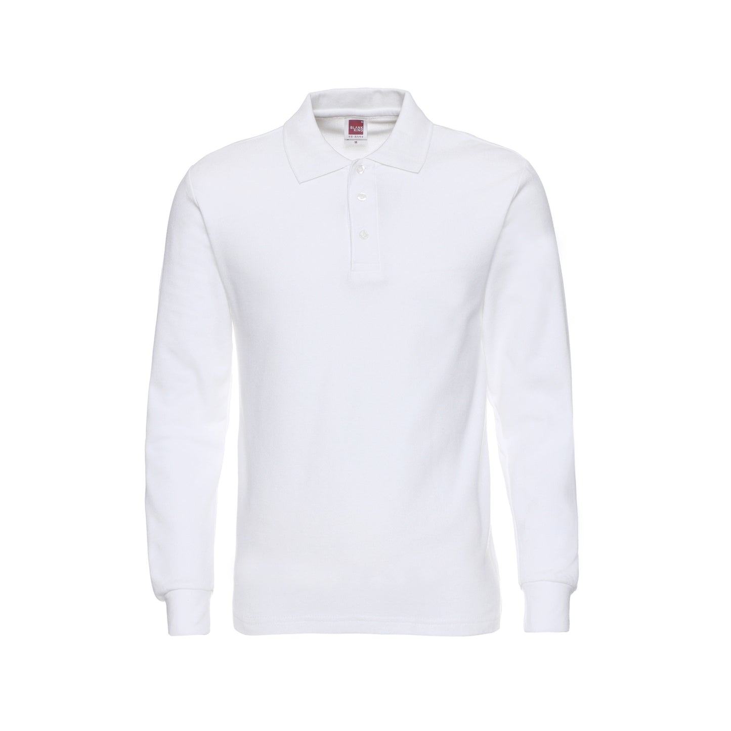 Pure Color King 1AD01 Long-Sleeved Blank Pure Color 220g Long-Sleeved Cotton Lapel Polo Cultural Advertising Shirt Customization
