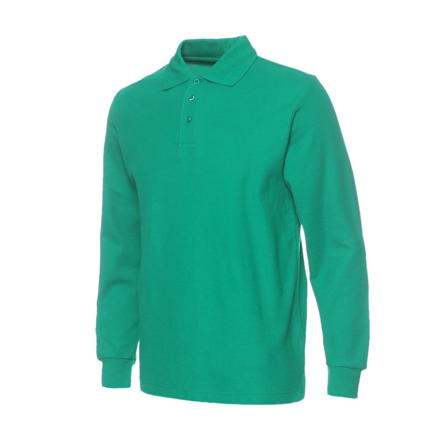 Pure Color King 1AD01 Long-Sleeved Blank Pure Color 220g Long-Sleeved Cotton Lapel Polo Cultural Advertising Shirt Customization