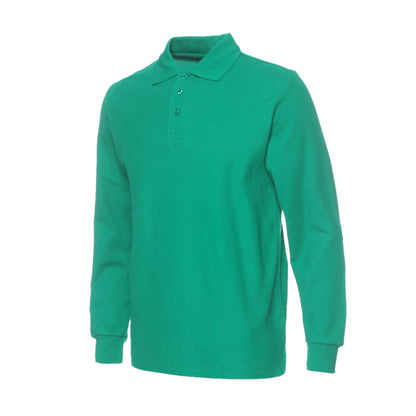 Pure Color King 1AD01 Long-Sleeved Blank Pure Color 220g Long-Sleeved Cotton Lapel Polo Cultural Advertising Shirt Customization