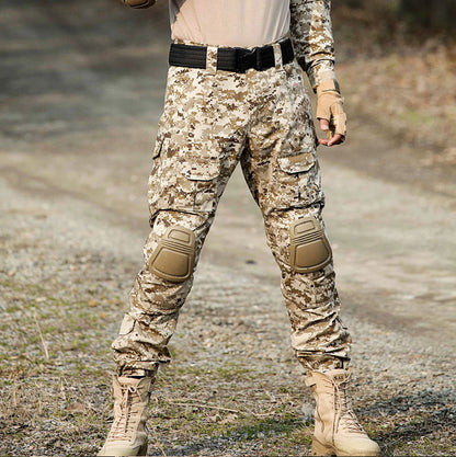 Pantalon tactique militaire quatre saisons CP Camouflage noir motif Python salopette pantalon grenouille