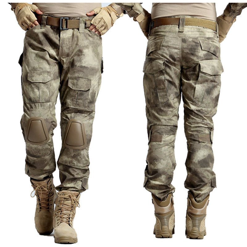 Pantalon tactique militaire quatre saisons CP Camouflage noir motif Python salopette pantalon grenouille