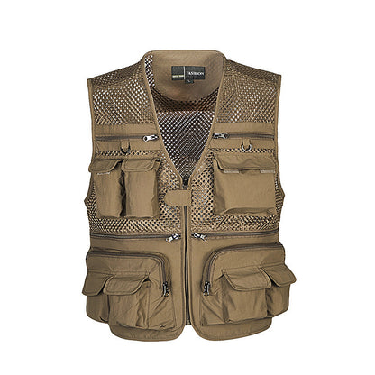 Multi-pocket professional photography mesh vest