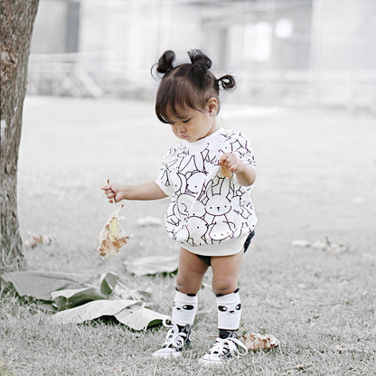 Impression lapin en coton pour enfants