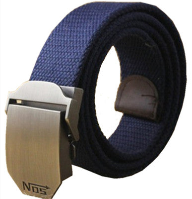 Men's Canvas Belt Thickening custom outdoor tactical belt army fan fat belt belt of young students