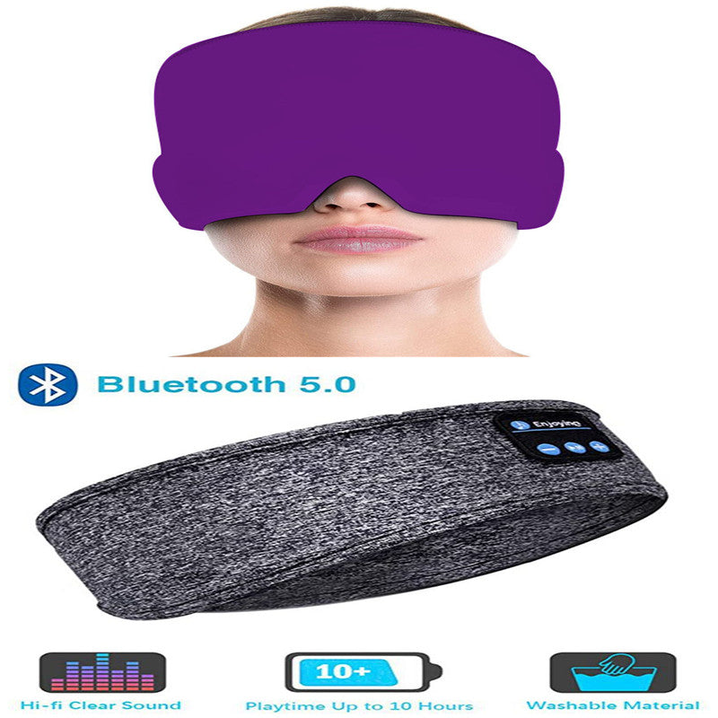 Écouteurs sans fil Bluetooth, bandeau fin, doux, élastique, confortable, musique, masque pour les yeux, pour dormir sur le côté, sport