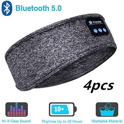 Écouteurs sans fil Bluetooth, bandeau fin, doux, élastique, confortable, musique, masque pour les yeux, pour dormir sur le côté, sport