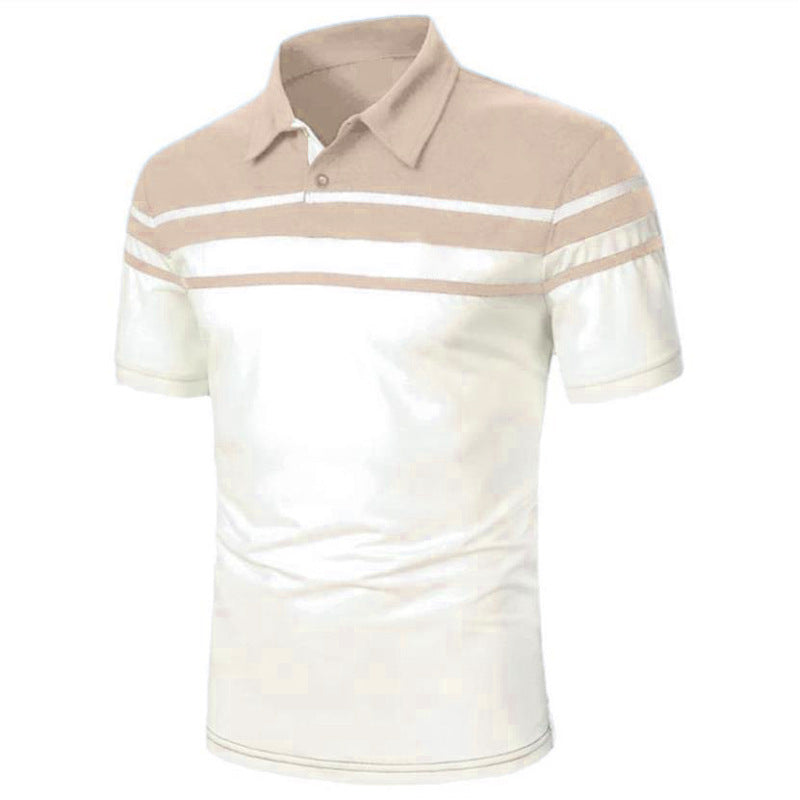 Men's Striped Polo Short Sleeve