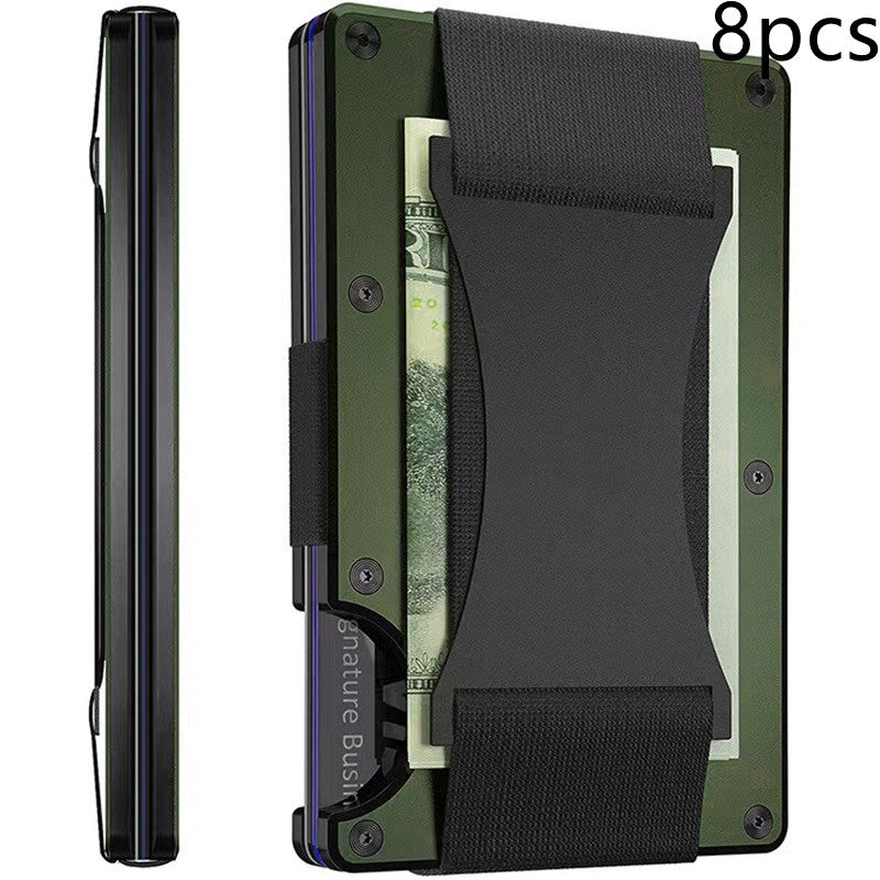 New Metal Card Bag Carbon Fiber Wallet Wallet RFID Anti-theft Swiping Blocking Technology