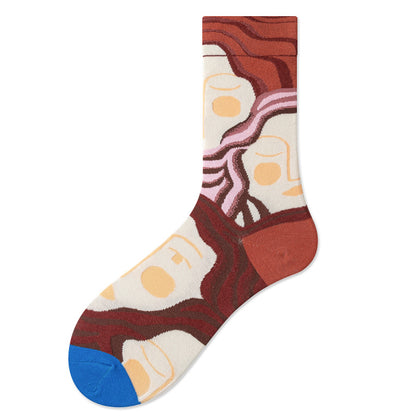 Women's Retro Spring And Autumn Cotton Sock