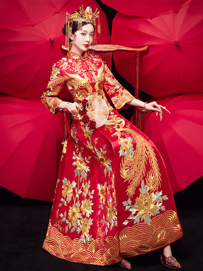 Chinese Dragon And Phoenix Gown A Chaplet And Official Robes Xiuhe Dress