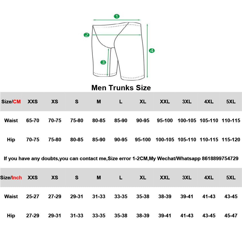 Men's Swimming Trunks Breathable Ice Silk Feeling Quick-dry Pants Swimming Equipment Summer 3D Printing Crafts