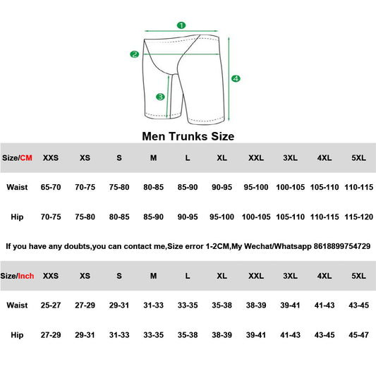 Men's Swimming Trunks Breathable Ice Silk Feeling Quick-dry Pants Swimming Equipment Summer 3D Printing Crafts