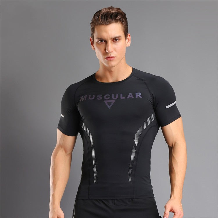 Tight Sports Fitness T-shirt Quick-drying Stretch