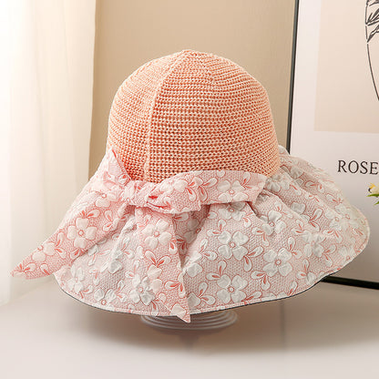 Summer Vinyl Face-covering And Sun-shading Hat Seaside Beach Hat