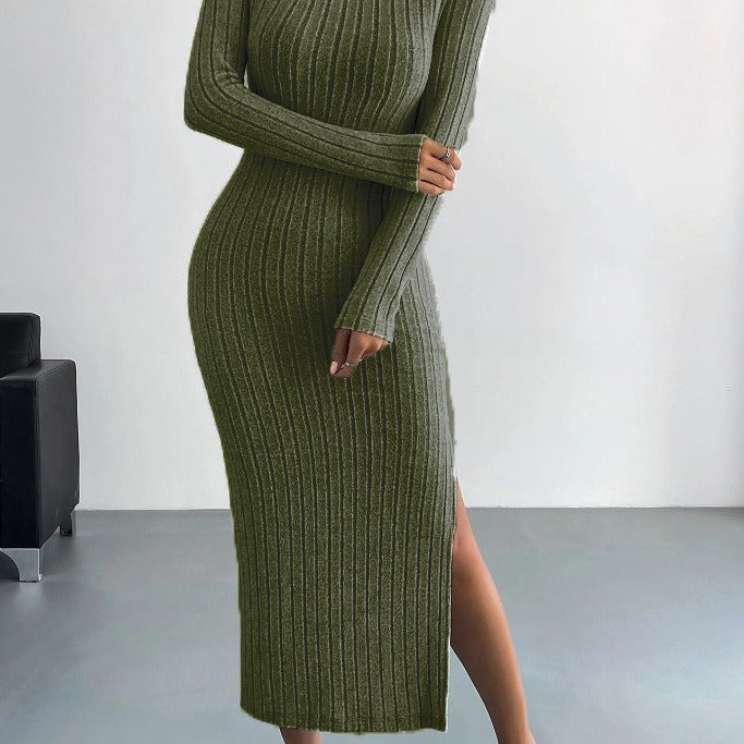 Robe longue tricotée Vêtements pour femmes