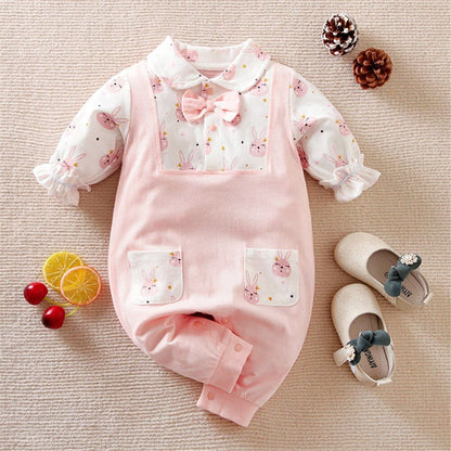 Cartoon Printed Baby One-piece Suit