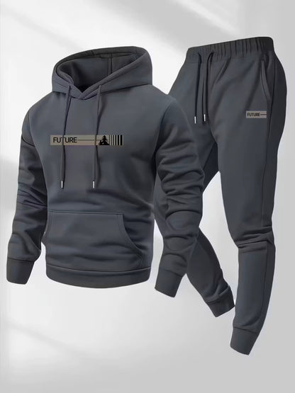 Women's Loose-fit Hoodie Jacket With Long Sleeves And Matching Pants