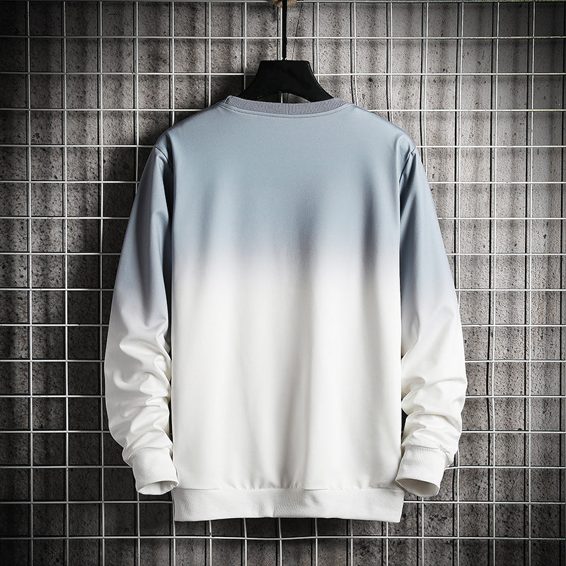 Men's Personalized Gradient Letter Print Trendy Top