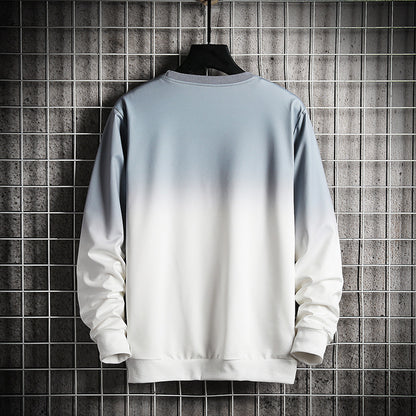 Men's Personalized Gradient Letter Print Trendy Top