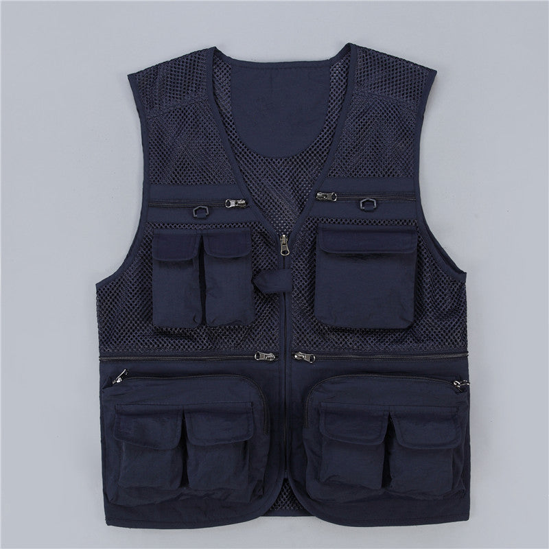 Multi-pocket professional photography mesh vest