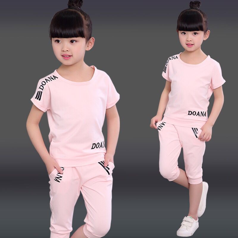 Summer Children's Short-sleeved Suit For Boys And Girls