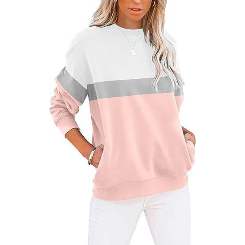 Sports Sweater Round Neck Casual Pullover