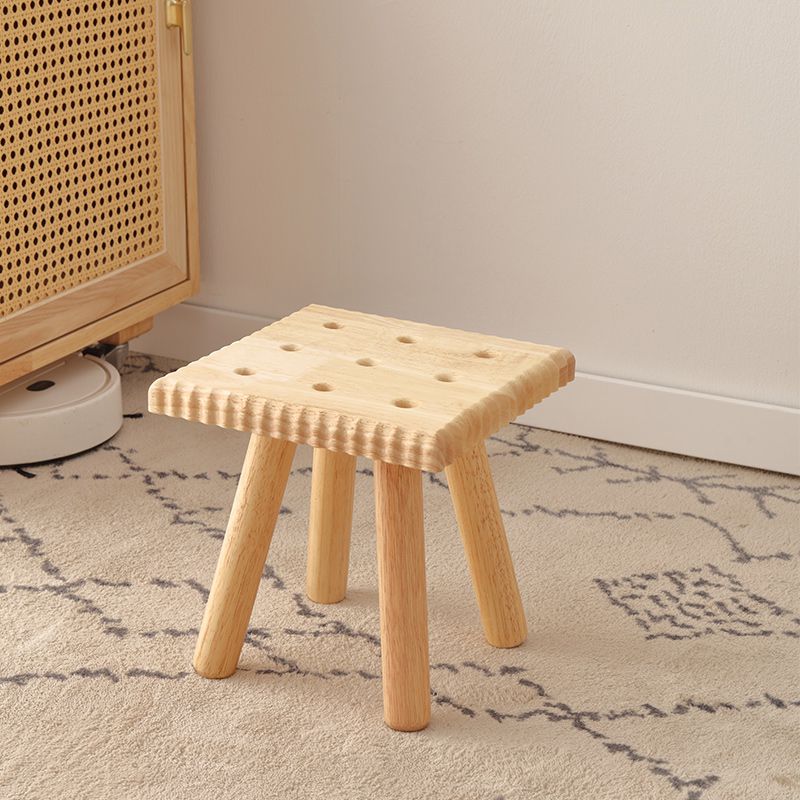Solid Wood Personal Household Living Room Modern Minimalist Old-fashioned Small Bench