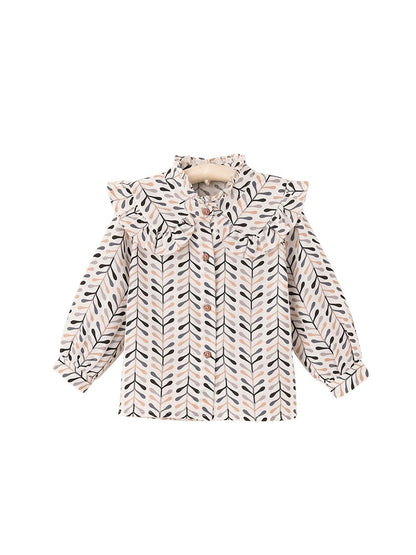 Chemise de bébé de style étranger pour filles, haut coréen